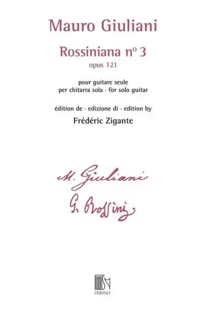 Durand Giuliani - Rossiniana N° 3 (opus 121) - Edition De Frederic Zigante - Bon plan