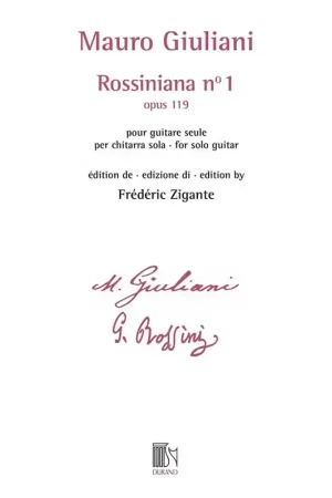 Prix bas | Durand Giuliani - Rossiniana N° 1 (opus 119) - Edition De Frederic Zigante