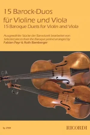 Nouveau au catalogue | Ricordi 15 BAROCK-duos - Cordes Mixtes