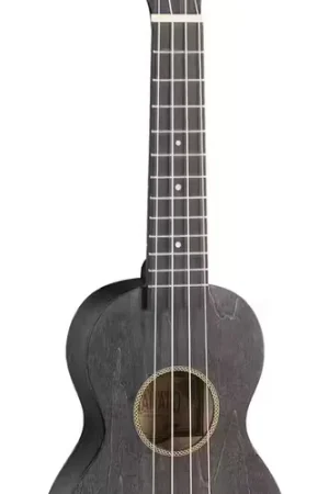Mahalo Ukulélé Soprano Slim Noir Satin + Housse | Prix avantageux