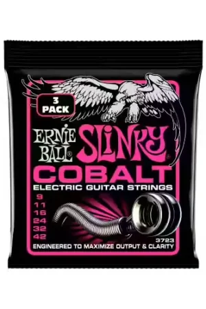 Super offre | Ernie Ball 3723 Cobalt Super Slinky 9-42 Pack de 3