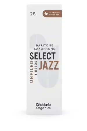 D'addario - Rico Organic Select Jazz 2S - Sax Baryton (coupe Us) - Dernière chance
