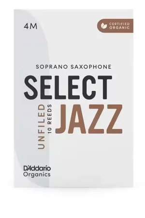 Très populaire - D'addario - Rico Organic Select Jazz 4M - Sax Soprano (coupe Us)