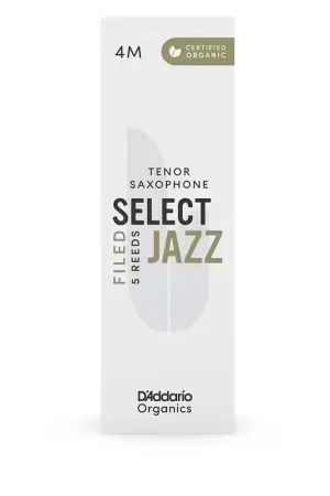 Bientôt épuisé - D'addario - Rico Organic Select Jazz 4M - Sax Ténor (coupe FR)