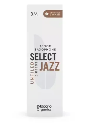 Expédition express - D'addario - Rico Organic Select Jazz 3M - Sax Ténor (coupe Us)