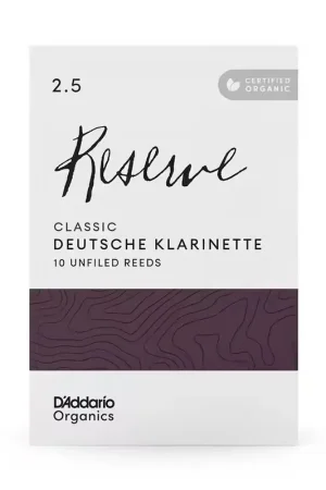 Disponible maintenant - D'addario - Rico Organic Reserve Classic 2,5 - Clar Allemande