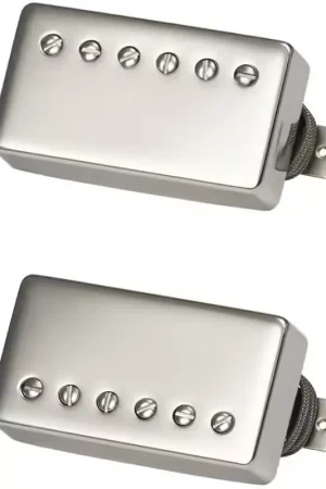 Gibson Accessories Custombucker Matched Set Double Black True Historic Nickel Covers | Liquidation