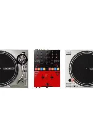 Petit prix - Reloop Pack Regie DJ Vinyle : RP 7000 MK2 Silver + DJM-S5