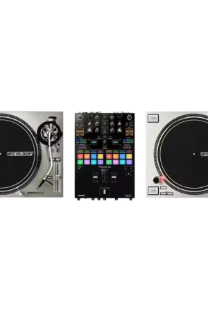 Super offre - Reloop Pack Regie DJ Vinyle : RP 7000 MK2 Silver + DJM S-7