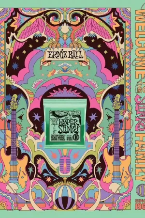Ernie Ball Poster Ernie Ball Slinky 2022 Format A0 Hyper - Dernière chance
