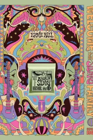 Coup de cœur des clients - Ernie Ball Poster Ernie Ball Slinky 2022 Format A0 Magnum