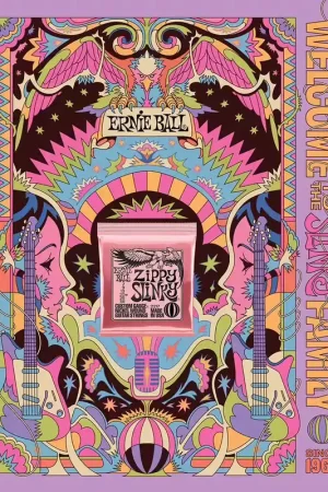 Ernie Ball Poster Ernie Ball Slinky 2022 Format A0 Zippy - Nouveau