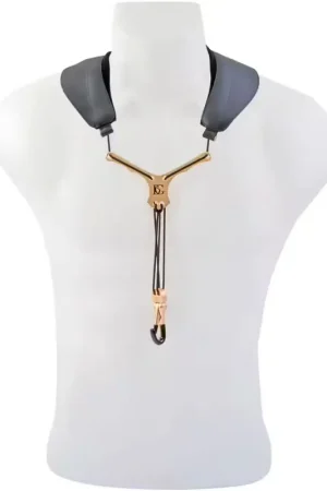 BG France Cordon Yoke Zen Noir - Mousqueton Métal - Sax Alto/ Ténor | Prix mini