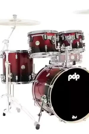 PDP By DW Fusion 20 Concept Maple Red To Black Fade - Best-seller