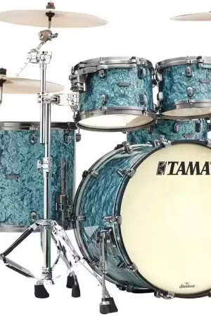 Prêt à expédier | Tama Starclassic Maple Stage 22 Smoked Black Nickel / Turquoise Pearl