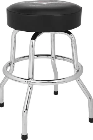 Haute qualité | Fender Custom Shop Chevron Logo Barstool Black-Chrome 24"