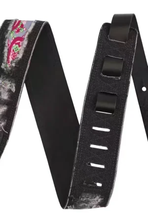 Fender X Wrangler Ripped Denim Strap Black - Meilleur prix