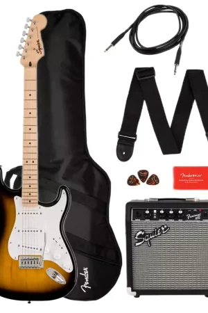 Squier Stratocaster Sonic Pack MN 2-Color Sunburst - Retour gratuit