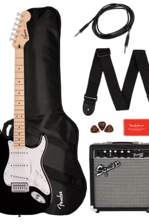 Prix mini | Squier Stratocaster Sonic Pack MN Black