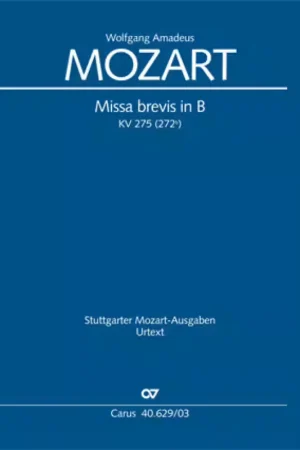 Achetez dès maintenant - Carus Mozart W.a. - Missa Brevis In B KV 275 (272B) - Vocal Score