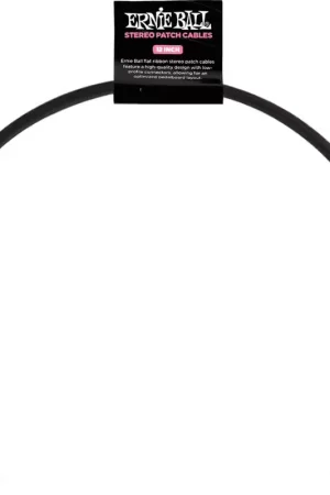 Derniers jours - Ernie Ball Cables Instrument Patch TRS - Coude Fin & Plat - 30 CM