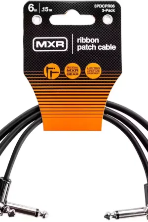 MXR Cables Cables Patch Slim Jack 15CM Pack De 3 - Offre bientôt terminée