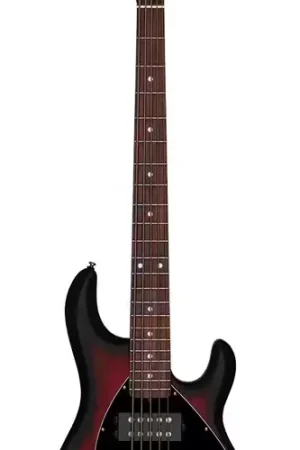 Sterling Guitars Stingray RAY5 HH Ruby Red Burst Satin | Nouveau en boutique