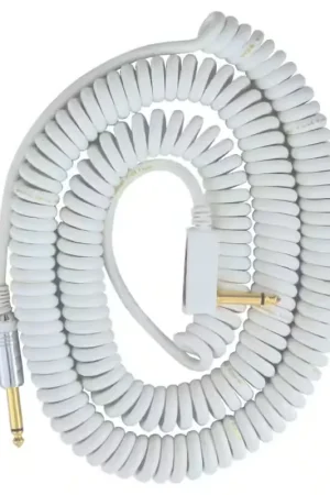 Très populaire - Vox VCC90 Câble Jack Spirale 9M Blanc