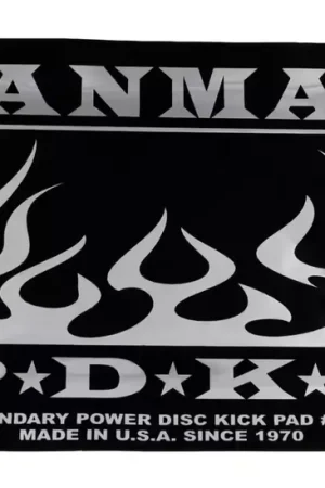 Très apprécié des clients - Danmar 210DKF - Pad Autocollant Grosse Caisse Double Pédale - Flamme