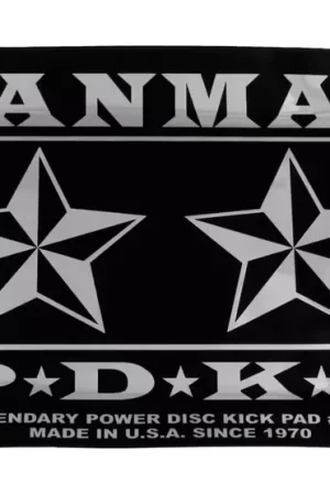 Retour gratuit - Danmar 210DKST - Pad Autocollant Grosse Caisse Double Pédale - Star
