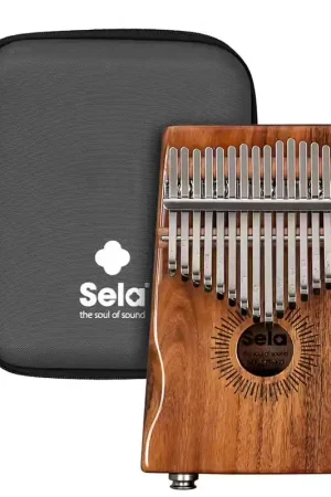 Qualité professionnelle - Sela Percussion Kalimba 17 Koa Hollow With Pickup