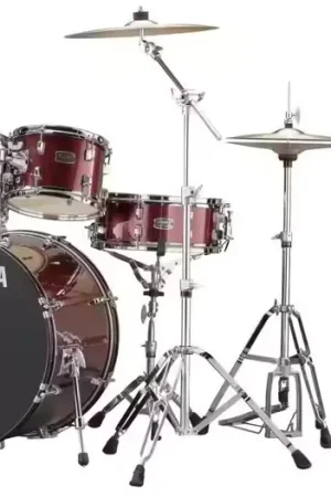 Yamaha Rydeen 22 Burgundy Glitter + HW680W + Paiste 101 - Direct usine