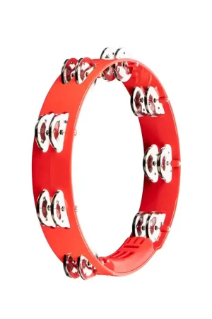 Offre spéciale - Meinl HTT10R - Tambourin Abs Rouge 25CM 1 Rangée de Cymbalette