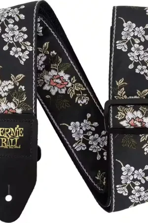 Disponible | Ernie Ball Sangle Jacquard White Blossom