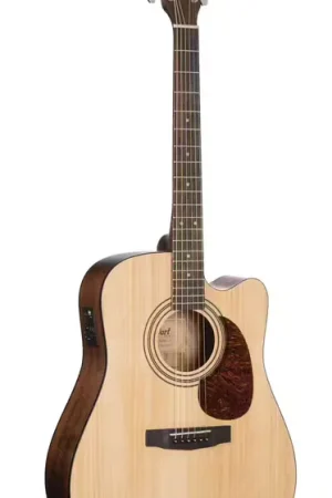 Cort Guitare Earth60ce Naturel Open Pore - Nouveau produit