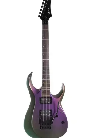 Prix bas - Cort Guitare X300 Flip Purple