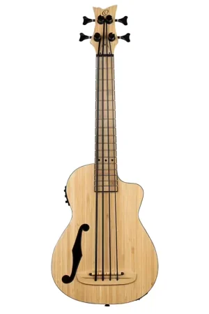 Offre à durée limitée - Ortega Ukulele Basse Bambou Massif Eq