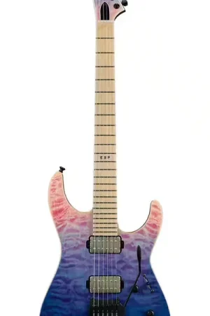 ESP E-Ii M-Ii Hipshot Tremolo Qm Indigo Purple Fade | Achetez en ligne