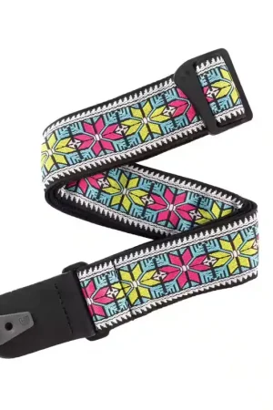 Offre exclusive | D'addario And Co Pad Lock Woven Guitar Strap Parallel Flowers