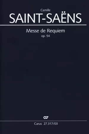 Prix avantageux - Carus SAINT-saens Camille - Messe De Requiem Op.54 - Reduction Piano