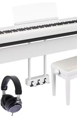 Yamaha P-225 Meuble Blanc Pack Deluxe | Retour facile