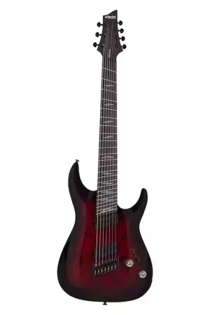 Schecter Omen 7 Ms Elite Black Cherry Burst | Nouveauté
