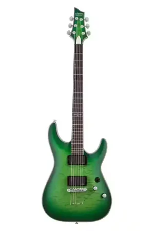 Schecter C-1 Platinum Satin Green Burst - Très bien noté