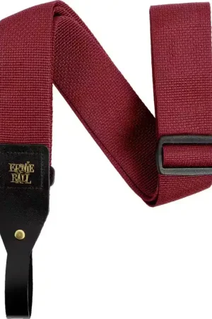 Offre spéciale | Ernie Ball Sangle Polypro Bordeaux pour Guitare Acoustique