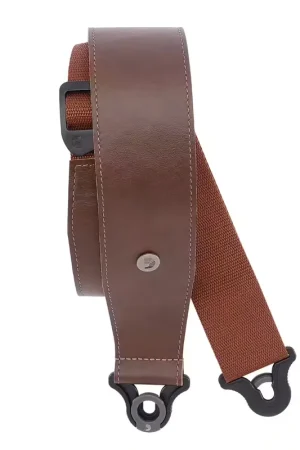 D'addario And Co Sangle en Cuir Confort Auto Lock Brown | Haute qualité