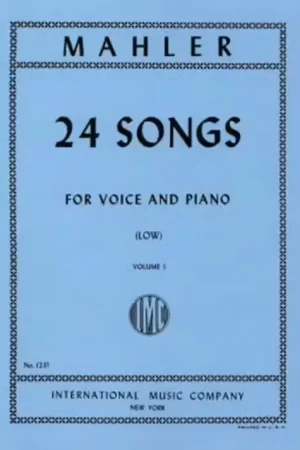 Expédition immédiate | IMC Mahler Gustav - 24 Songs Vol.1 - Low Voice