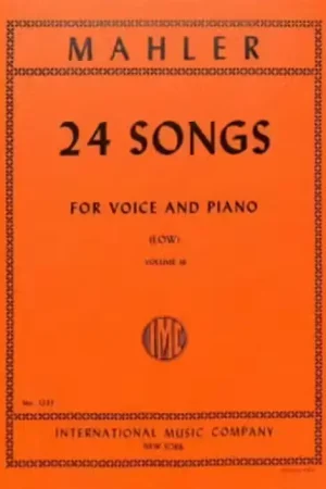 Prix doux - IMC Mahler Gustav - 24 Songs Vol.3 - Low Voice