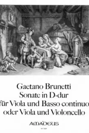 Amadeus Brunetti G. - Sonate In D-dur - Alto & Piano - Stock presque épuisé