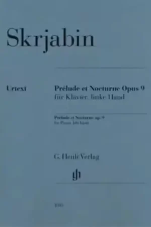 Henle Verlag Skrjabin A. - Prelude & Nocturne Op.9 - Piano - Prix promo