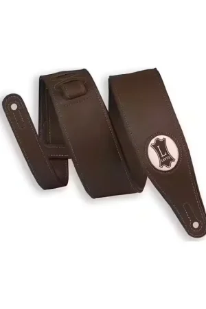 Disponible maintenant | Levys Cuir Vegan avec Logo Chanvre 6,4 Cm - Dark Brown